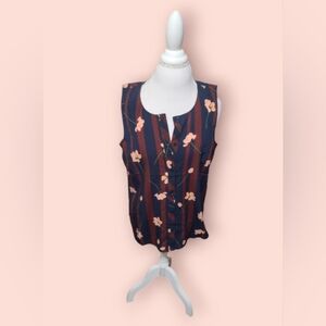 CAbi button up Tunic Sz L NWOT